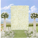 26 Pcs Flower Wall Panel Backdrop 14X14 Artificial Flower Wall Hydrangea Flower Backdrop Floral Background for Wedding Party Birthday Home Photo Decor