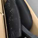 BestOffice | Ergonomic Office Chair | Mid-Back Swivel Desk Chair | Breathable Backrest & Lumbar Support | Adjustable Height | Sponge Seat | Rolling Wheels | Dark Black | for Adults & Women
