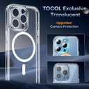 TOCOL Magnetic for iPhone 13 Pro Case Clear, Upgraded Full Camera Protection, Compatible with Magsafe, Drop Protection, Phone Cover for iPhone 13 Pro 6.1 inch (Clear)