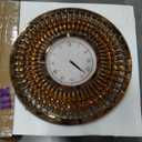 24 Inch Large Wall Clock Boho, Retro Roman Numeral, Silent Wall Clocks Non Ticking, Big Wall Clocks for Living Room/Home/Kitchen/Bedroom/Office Decor, 60cm Vintage Wall Clock