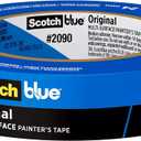 ScotchBlue Sharp Lines Multi-Surface Painter's Tape, 0.94 Inches x 60 Yards, Blue, Paint Tape Protects Surfaces and Removes Easily, Edge-Lock Painting Tape for Indoor and Outdoor Use (2093-24EC) 3 Pcs
