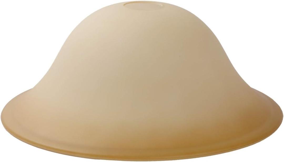 Giluta Floor Lamp Glass Shade Replacement Globe -Fitting Opening 1.625" Elegant Style Light Fixture Shade, Height: 4.75 inch, Width: 12 inch. Lipless