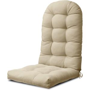 YEFU Adirondack Chair Cushion, Rocking Chair Cushions High Back, Thickened Patio Chair Pad for Indoor and Outdoor, 49x20x5 Inch, Beige (1-Piece Adirondack Chair Cushion)