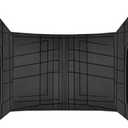 CAR PASS Heavy Duty Rubber Rear Car Mat, Deep-Dish Odorless Car Floor Mats All Weather, Universal Trim-to-Fit for SUVs Trucks Sedans, Waterproof Anti-Slip, Black