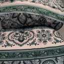 Cottolester Boho Comforter Set Queen Size,8 Pieces Teal Green Bohemian Striped Bed in a Bag,Paisley Soft Microfiber Bedding Comforter Set