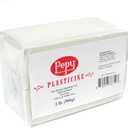 Pepy Reusable and Non-Drying Oil-Based Plasticine Modeling Clay, White, 2 Pounds, Sulfur-Free & Non-Toxic, Great for Kids, Beginners, and Artists, Perfect for Arts and Crafts Projects