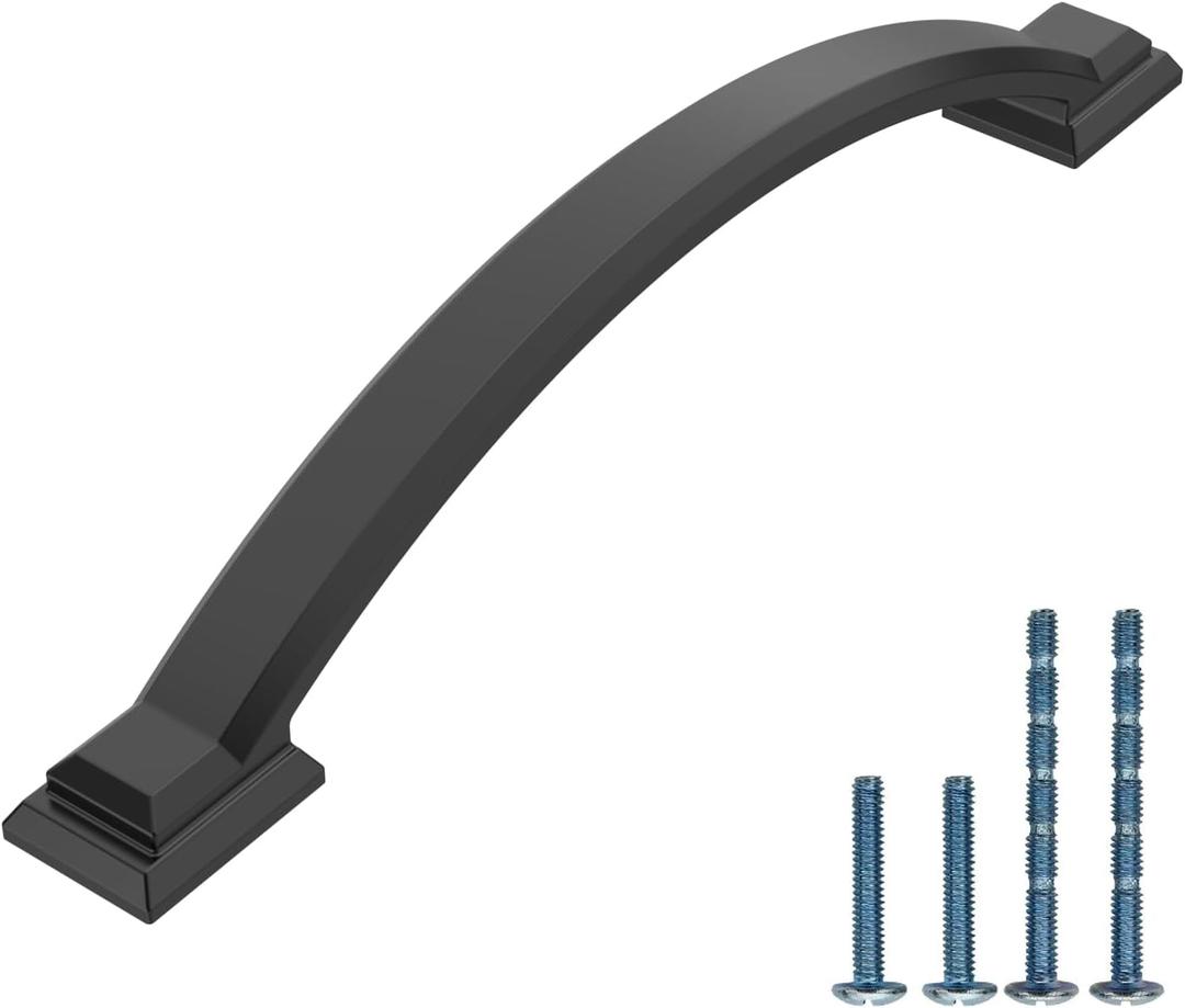 AOOTOCH 10 Pack 5 inch Cabinet Pulls Matte Black Cabinet Handles Drawer Pulls for Kitchen Cabinet Cupboard