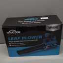 Leaf Blower Cordless with Battery and Charger: 2 Batteries 20V 4.0Ah Brushless Motor, Handheld Electric Leaf Blowers, Battery Powered Blowers for Lawn Care, Yard Leaves Cleaning, (Blue)