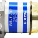 7111-296 Diesel Fuel Filter Assembly for Ford Tractor 2000 2600 4600 5000 5600 6600 7700 Replaces C7NN9162B D9NN9165BA C5NE9165C | For Massey Ferguson 133 135 140 145 165 175 178 | OE Quality