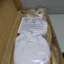 Arch Backdrop Stand and Cover Set 7.2FT/6FT, Gold Wedding Arch Frame with White Arch Cover Stretchy Spandex Wrinkle-Resistant, Wedding Arches for Ceremony Birthday Party Baby Shower