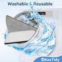 12 Pcs Mop Pads Compatible with Shark RV2820YE RV2820ZE RV2820A Robot Vacuum Cleaner Parts Microfiber Reusable Pads Robot Replacement Accessories