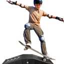 Yes4All Single-Piece Skateboard Ramp, Bike Ramp, Skate Ramp - Durable & Designed for Beginners, Capacity 220Lbs - 44" Length