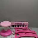Amy&Benton Birthday Gift for 3 4 5 6 7 Year Old Girls Piano Toy with Stood for Girls 3-5 Pink Music Keyboard Toy 37 Keys with Chair