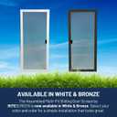 Petscreen® Dog & Cat Resistant Assembled Sliding Patio Door Screen - The Perfect Patio Screen Door for Families and Households with Pets! (Bronze, 30")