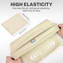 GXCROR Winter Neck Warmer, Reversible Fleece Gaiter Scarf, Windproof Face Mask for Men & Women (Off-white)