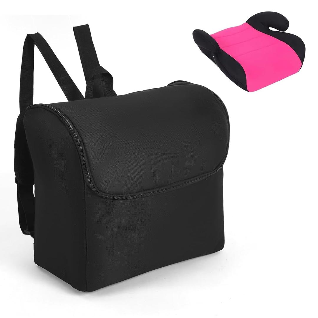 Dansydaisy Padded Backless Booster Car Seat Travel Bag for Airplane Durable Car Seat Bag Cover for Waterproof Foldable Stroller Carrier Backpack with Padded Shoulder Straps