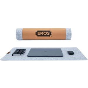 EROS Office Products - Non-Slip Felt Desk Mat (Dark Gray, Large)