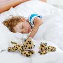 Leopard Stuffed Animal for Kids,8 inch Realistic Animal Plush Toy Lying Down Posture Animals,Plush Leopards for Boys Girls Adult Birthday Hug Teaching(S-Leopard)