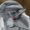 Dream On Me Portable 2-in-1 Tabletalk High Chair, Convertible Compact High Chair, Light Weight Portable Highchair, Grey