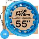 Infinity Weighted Hula Fit Hoop for Adult Weight Loss, 2 in 1 Smart Fitness Exercise Hoop for Women Abs Workout, Fit on Form 24/28/32 Detachable Knots