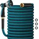 Garden Hose 100ft, Non-Expanding Water Hose Ultra Lightweight, Kink-Free, Sturdy, Flexible, Abrasion Resistant Hose for Yard, Lawn, Outdoor, Marine and Camper