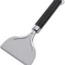 Weber Stainless Steel Griddle Scraper NonSlip EasyGrip Handle with Hang Loop for Efficient Grease & Grime Removal, Dishwasher Safe