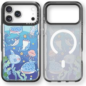 Bouvardia for iPhone 17 Pro Case, Magnetic Shockproof Protective Phone Case & Ocean World Design & Compatible with Magsafe, Aesthetic Cute Girly Cover for Women and Girl