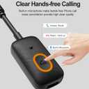 5.4 Aux Bluetooth Adapter, Noise Cancelling 3.5mm AUX Bluetooth Car Adapter, Wireless Audio Receiver for Home Stereo/Wired Speaker, 12H Battery Life