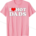 I Heart Hot Dads Mens T-Shirts.(L)