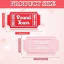 3 x Kosiz 6 Pcs Valentine Ticket Gift Silicone One Way Ticket Valentine Ticket Romantic Love Relationship Anniversary Tickets Gift for Him Her Husband Wife Boyfriend Girlfriend Partner (Pink, Red, White)