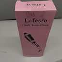 Thermal Brush, MINI & Tiny 1 Inch Ionic Curling Brush for Shiny Hair, Tourmaline Ceramic Ionic Curling Iron Brush for Short to Medium Hair, Adjustable Temperature, Dual Voltage, Compact-Size (Pink)