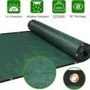Privacy Fence Screen,with Gloves, 6X50FT Heavy Duty 220GSM 98% Blockage Privacy Screen Fence for Outdoor Wall Garden Yard Backyard (Dark Green)