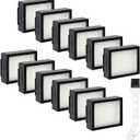 HEPA Filters Replacement for iRobot Roomba E I & J Series i7 i7+/plus i3 i3+ E5 E6 E7 i4 i4+ i5 i5+ i6 i6+ i8 i8+ Vacuum Cleaner, 12 Pack High Efficiency Filters + 1 Cleaning Brush