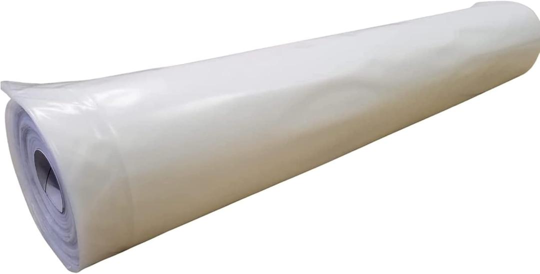 Farm Plastic Supply - Clear Greenhouse Plastic Sheeting - 6 mil - (24' x 50') - 4 Year UV Resistant Polyethylene Greenhouse Film, Hoop House Green House Cover for Gardening, Farming, Agriculture