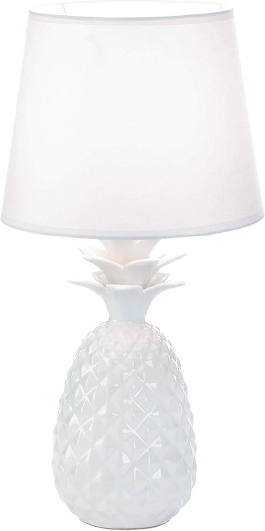 Pineapple Topped Table Lamps (White)