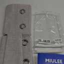 MIULEE 100% Blackout Linen Textured Curtains for Bedroom Solid Thermal Insulated Natural Grommet Room Darkening Curtains & Drapes Luxury Decor for Living Room Nursery 52 x 84 Inch (2 Panels)