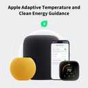 Aqara Smart Thermostat W200 with Apple Adaptive Temperature & Clean Energy Guidance, 4" Touchscreen, Matter Controller, Built-in Radar Sensor, Works with Apple Home, Siri, Google Assistant, Alexa