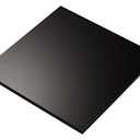 1/4" (6mm) Solid Black Acrylic Plexiglass Sheet 24" x 12" Cast Thick AZM Displays