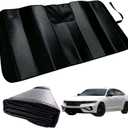 GWUSKDT Car Windshield Sunshade for Honda Accord 2023-2026, Thicken 5-Layer Bubble Aluminum Foil UV Heat Reflector Foldable Sun Visor,Front Windshield Sun Shade- Keeps Your Vehicle Cool