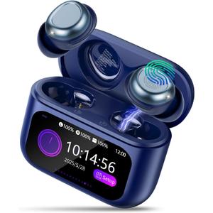 Sleep Earbuds Light-Weight Headphones, 48H Playtime with Charging Case, Mini Sleep Headphones Bluetooth in Ear Small Design for Side Sleepers, Royal Blue