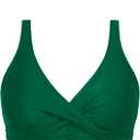 Aqua Eve Women Full Coverage Bikini Top No Bottom Push up Swimsuits Top Sport Bra Bathing Suits Tops (XX-Large, Green)