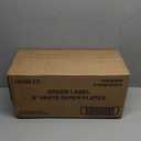 AJM Packaging PP9GRAWH Paper Plates, 9-Inch Diameter, White, 100/Pack, 12 Packs/Carton