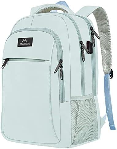 MATEIN Travel Laptop Backpack, Lightweight Anti Theft School Bookbag for Girls Boys and Students with USB Charging Port, Water Resistant 15.6 Inch Computer Bag Sturdy College Daypack Gift for Women MATEIN Travel Laptop Backpack, Lightweight Anti Theft School Bookbag for Girls Boys and Students with USB Charging Port, Water Resistant 15.6 Inch Computer Bag Sturdy College Daypack Gift for Women