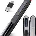 DinoFire Presentation Clicker with Case, Wireless Presenter Remote Powerpoint Clicker Storage Proective Bag