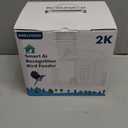 Bird Feeder with Camera Solar Powered, 2K Live Auto Capture Videos Pictures Smart Camera Bird Feeder with 32GB Card Add-ons, Arrival Alerts AI Identify, Gift for Birdlover Mom Dad, 2.4G WiFi (Blue)