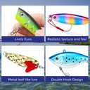 Fishing Advent Calendar 2025,24 Days Christmas Countdown,Fishing Lure Advent Calendar 2025 Men,Fishing Lures Set for Fisher Men Adult Teens Surprise