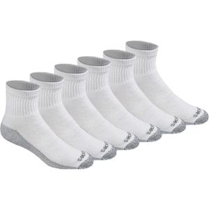 Dickies Men's Dri-Tech Moisture Control Quarter Socks,  M-XXL (6, 12, 18 Pairs) (Large)