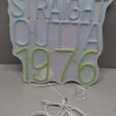 Straight Outta 1976 Neon Light Sign Celebrate 50th Men and Women Birthday Party Happy Fifty Years Old Birthday LED Sign Best Age 50 and Fabulous for Bedroom Home workroom Man cave Party Wall Decor