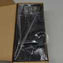 Cisily Sponge Holder for Kitchen Sink, Sink Caddy Organizer with High Brush Holder, Kitchen Countertop Organizers and Storage Essentials, Rustproof 304 Stainless Steel (Black, 9.25)