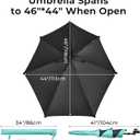 G4Free UPF 50+ Adjustable Beach Umbrella XL with Universal Clamp for Chair Stroller Wheelchair Golf Cart Bleacher Patio, 40 Inch